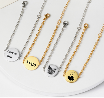 Custom Pet Portrait Bracelet – Personalized Engraved Jewelry