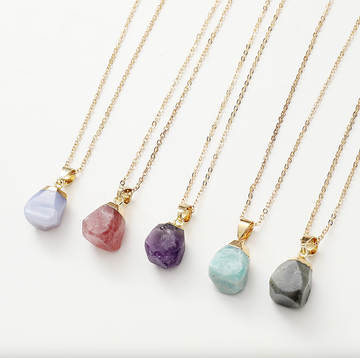 Natural Energy Healing Crystal Necklace